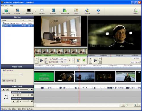 VideoPad Video Editor 2.06 - Download, herunterladen 2.06