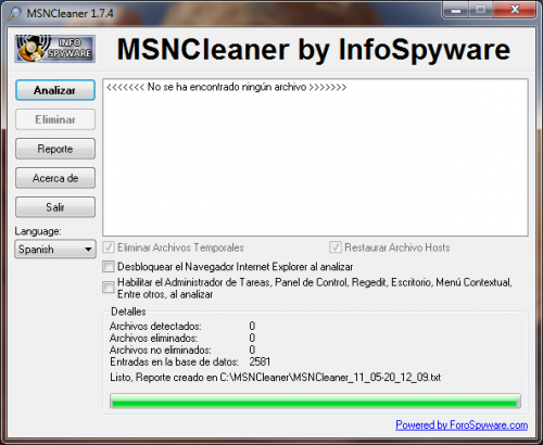 MSNCleaner 1.7.5 - Download, herunterladen 1.7.5
